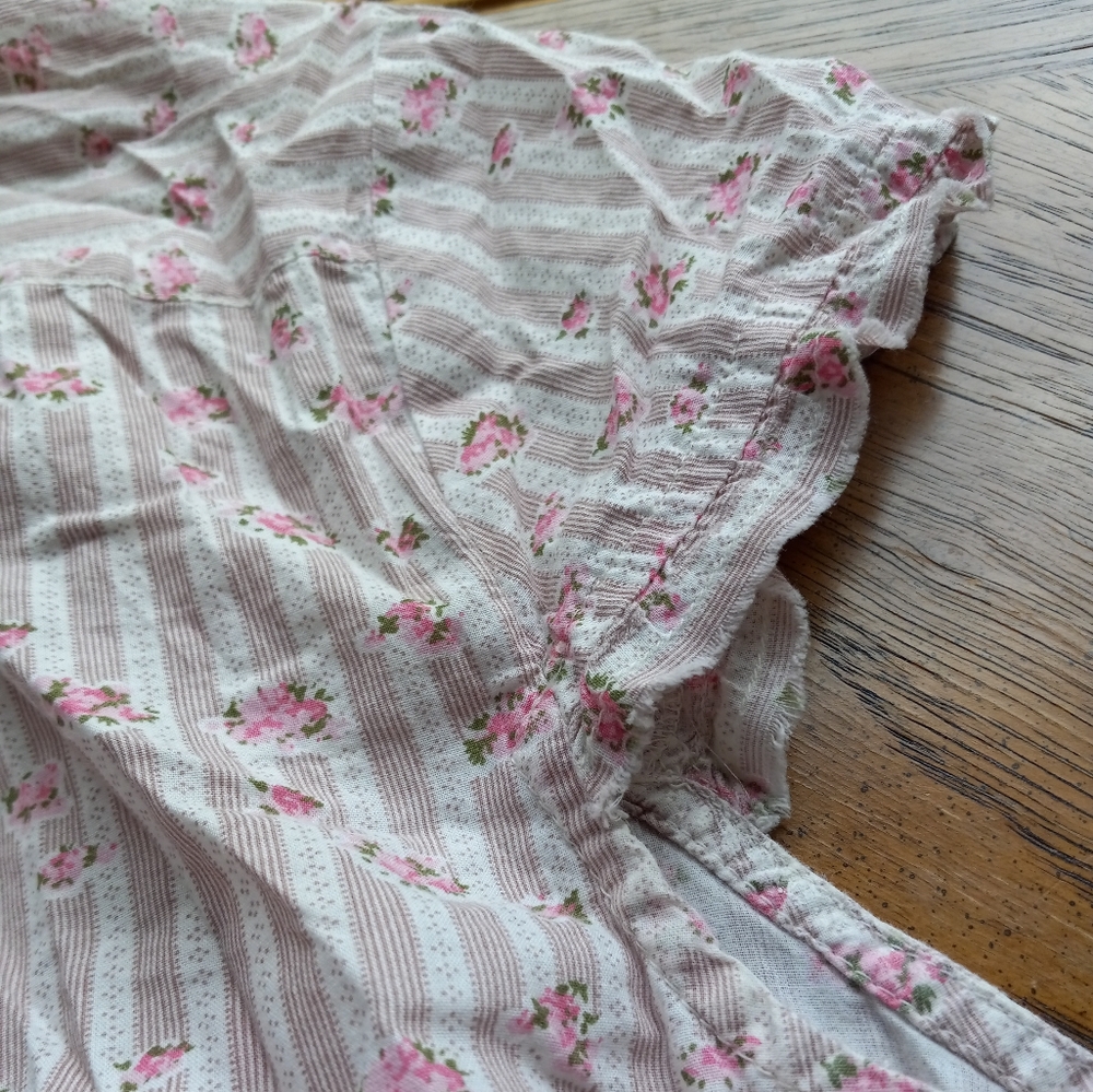 🍀Cute Vintage Floral Buttoned Drop Waist Shirt Dress!!!! - Picture 12 of 12